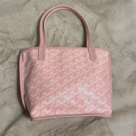 goyard tote bag mini pink|goyard tote bag with zipper.